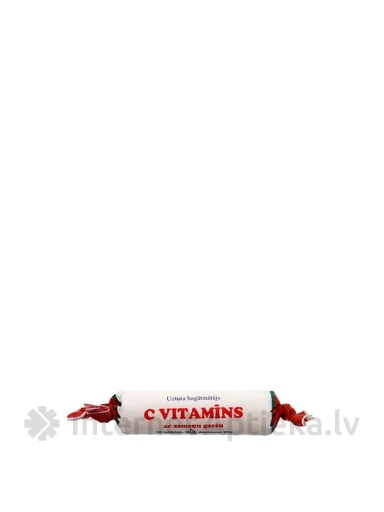 C Vitamīns ar zemeņu garšu, 10 tabletes | internetaptieka.lv