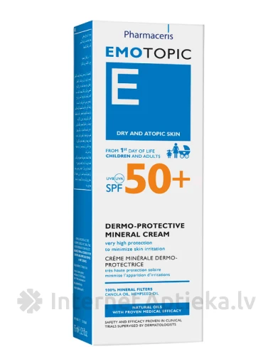 Pharmaceris Emotopic SPF50+ aizsargājošs krēms sejai un ķermenim, 75 ml | internetaptieka.lv