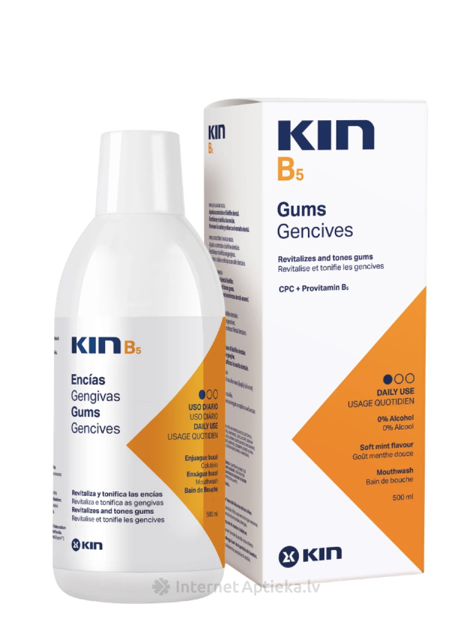 KIN B5 PLUS suu loputusvahend, 500 ml | internetaptieka.lv