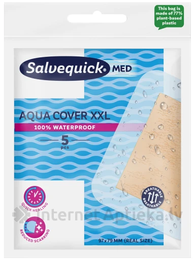 Salvequick Aqua Cover XXL pārsēji, 5 gb. | internetaptieka.lv
