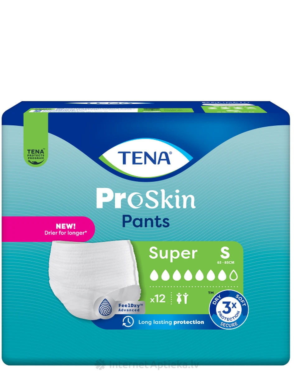 TENA Pants Super S aluspüksid, 12 tk. | internetaptieka.lv