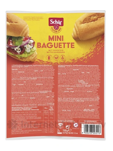 SCHAR мини багет, 150 гр | internetaptieka.lv