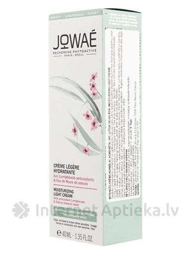 Jowae Moisturising Light увлажняющий крем для нормальной и комбинированной кожи, 40 мл | internetaptieka.lv