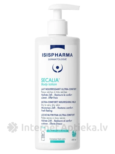 ISISPHARMA SECALIA barojošs losjons sausai ķermeņa ādai, 400 ml | internetaptieka.lv