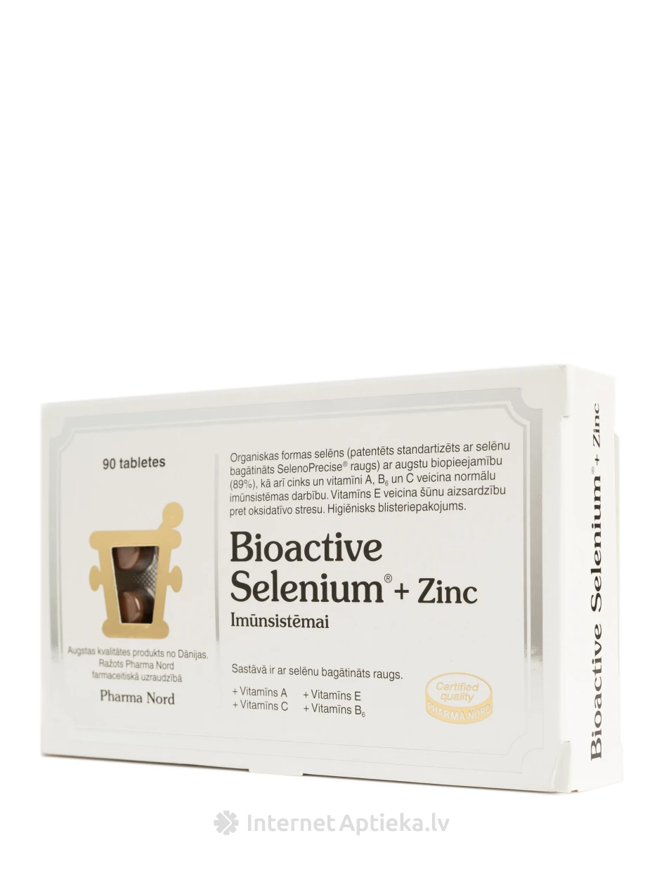 Bioactive Selēns + Cinks, 90 tabletes | internetaptieka.lv