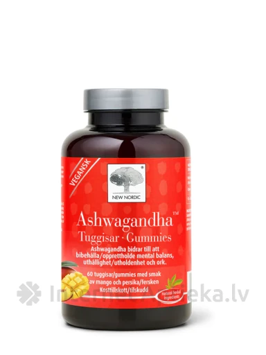 New Nordic Ashwagandha Gummies pastilas, 60 gb. | internetaptieka.lv