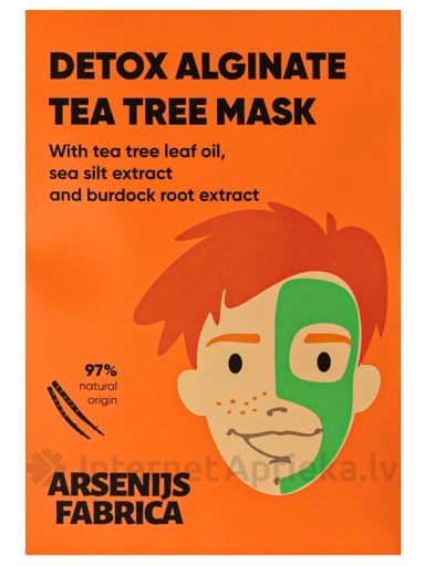 Arsenijs Fabrica Detox alginate tea tree маска для лица, 15 г | internetaptieka.lv