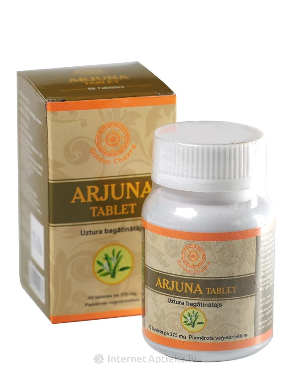 Golden Chakra Arjuna, 60 таблеток | internetaptieka.lv