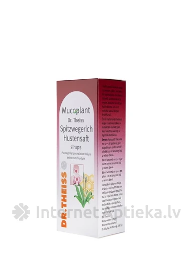 Dr. Theiss Spitzwegerich Hustensaft sīrups, 100 ml | internetaptieka.lv