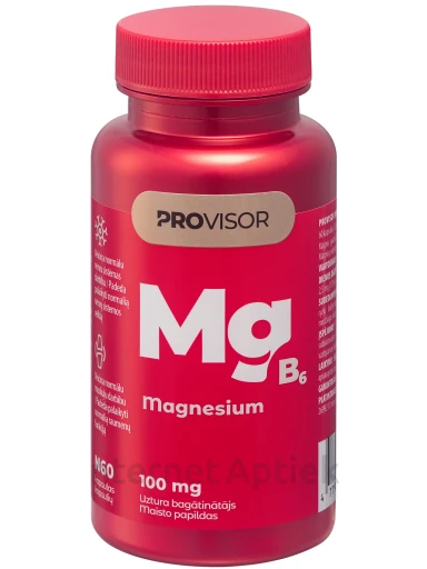PROVISOR Magnesium 100 mg, 60 kapsulas | internetaptieka.lv