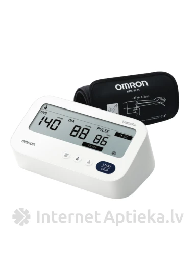 OMRON M3 Comfort AFib - kraujospūdžio matuoklis ant viršaus | internetaptieka.lv
