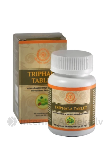 Golden Chakra Triphala, 60 таблеток | internetaptieka.lv