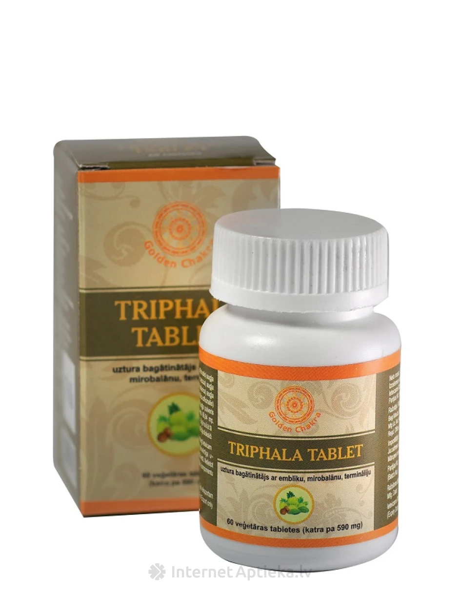 Golden Chakra Triphala, 60 tabletes | internetaptieka.lv