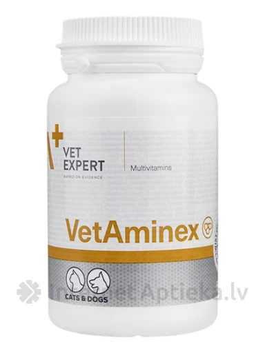 VetExpert VetAminex витамины и минеральные вещества для собак, кошек, 60 таблеток | internetaptieka.lv