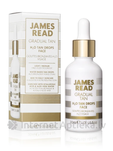 JAMES READ H2O Isepruunistavad näotilgad, 30 ml | internetaptieka.lv