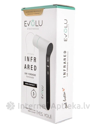 Evolu Non-Contact bez kontakta elektroniskais termometrs, 1 gb. | internetaptieka.lv
