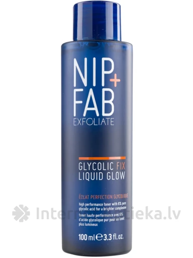 NIP+FAB Glycolic Glow Tonic 6% näonaha koorimisvedelik, 100 ml | internetaptieka.lv