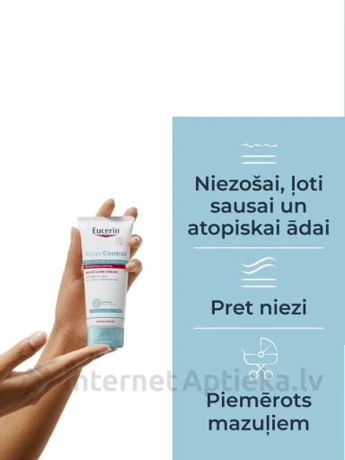 Eucerin AtopiControl крем для ухода за раздраженной кожей, 100 мл | internetaptieka.lv