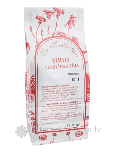 Dr.Tereško sirds veselības tēja, 90 g | internetaptieka.lv