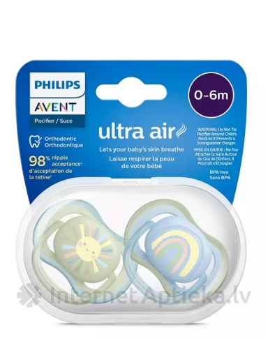 Philips Avent māneklītis Ultra air 0-6 mēn. zēniem, 2 gb. | internetaptieka.lv