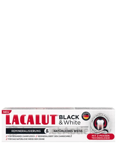 Lacalut Black&White hambapasta, 75 ml | internetaptieka.lv