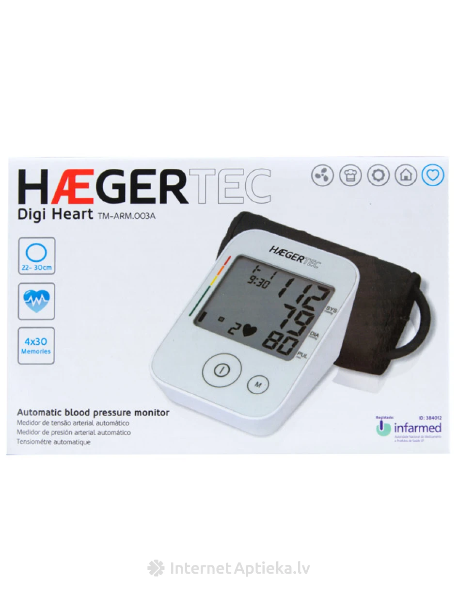 Haegeri tonomeeter TM-ARM.003A, 1 tk. | internetaptieka.lv