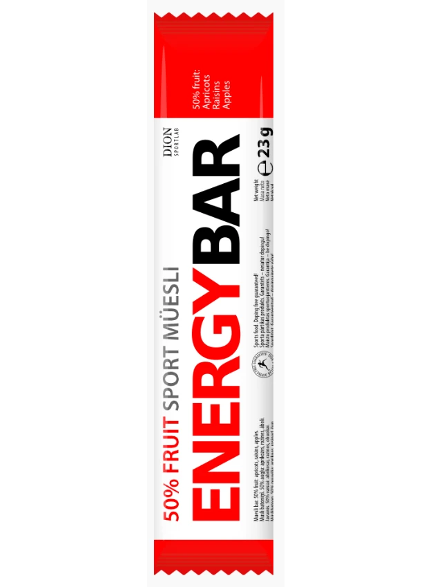 Dion Sportlab Energy bar ar aprikožu garšu, 23 g