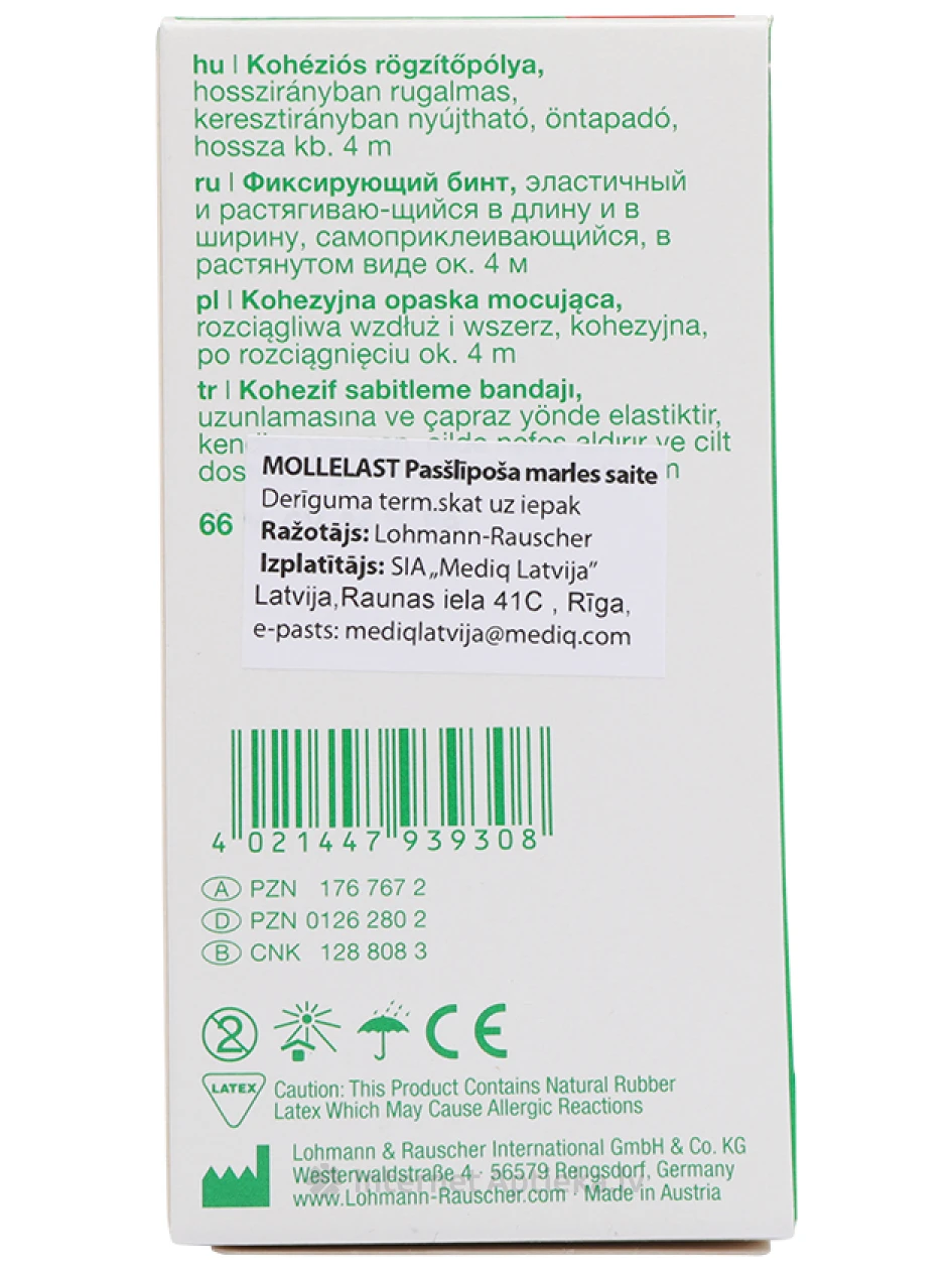 Mollelast Haft Saite pašlīpoša, 10 cm x 4 m, 1 gb. | internetaptieka.lv