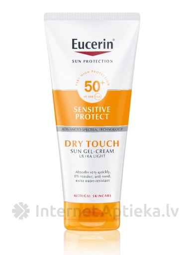 Eucerin Dry Touch Oil Control SPF50+ крем-гель для загара, 200 МЛ | internetaptieka.lv