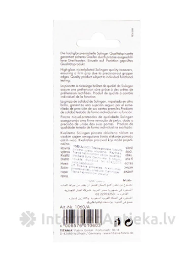 Titania Pincete uzacu kopšanai, taisna, 1 gb. | internetaptieka.lv