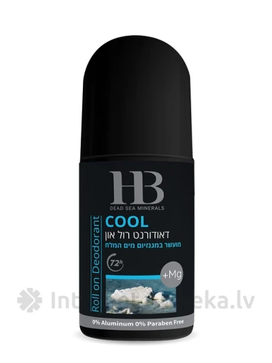 H&B Vīriešu dezodorants-rullītis Cool Blue, 75 ml | internetaptieka.lv