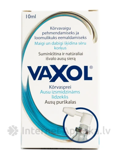 Vaxol olīveļļas līdzeklis pret sēra korķi, 10 ml | internetaptieka.lv