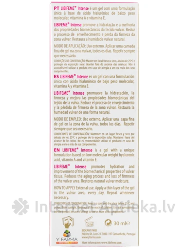 LIBIFEME intensiivne geel, 30 ml | internetaptieka.lv