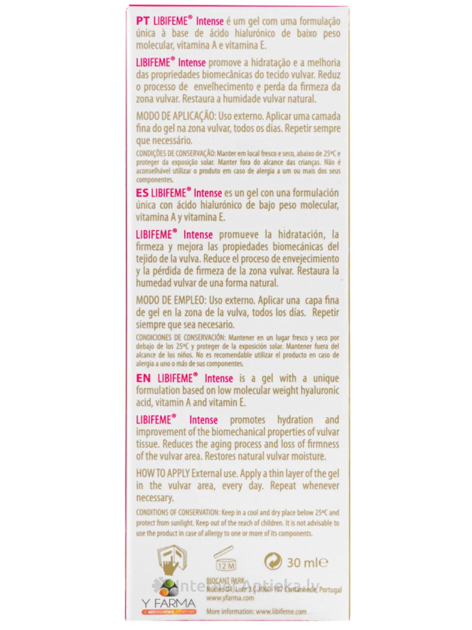 LIBIFEME intensiivne geel, 30 ml | internetaptieka.lv