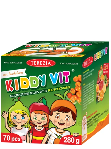 Terezia KIDDY VIT® astelpajuga, originaalsed, 70 želeefiguuri | internetaptieka.lv