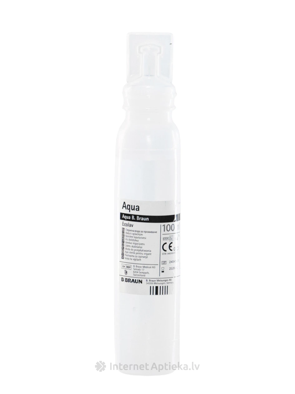 Aqua B.Braun ECOLAV šķīdums skalošanai, 100 ml | internetaptieka.lv