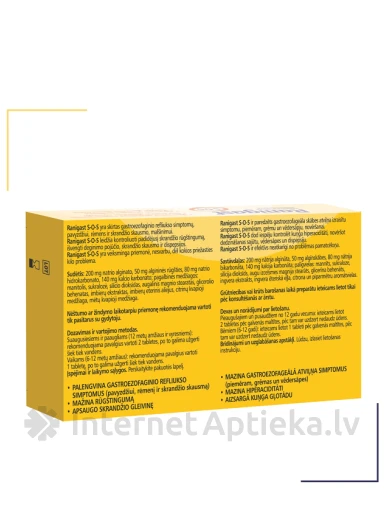 Ranigast SOS, 12 košļājamās tabletes | internetaptieka.lv