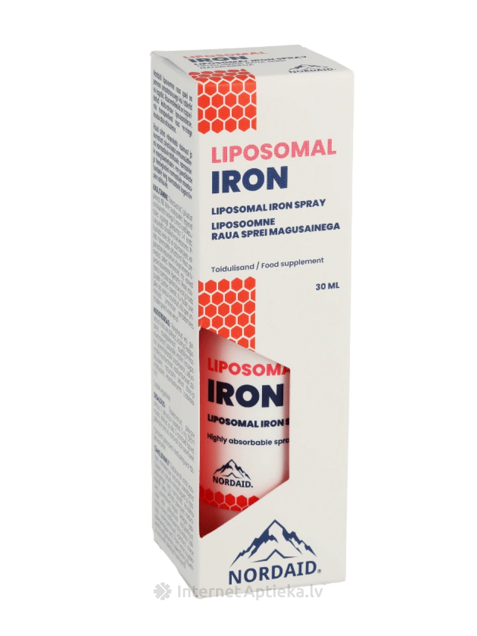 NORDAID IRON Liposomālās dzelzs sprejs, 30 ml | internetaptieka.lv