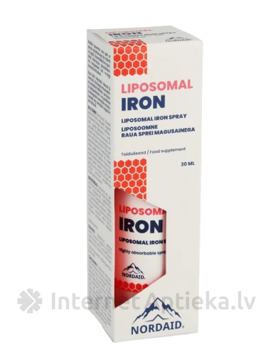 NORDAID IRON Liposomālās dzelzs sprejs, 30 ml | internetaptieka.lv