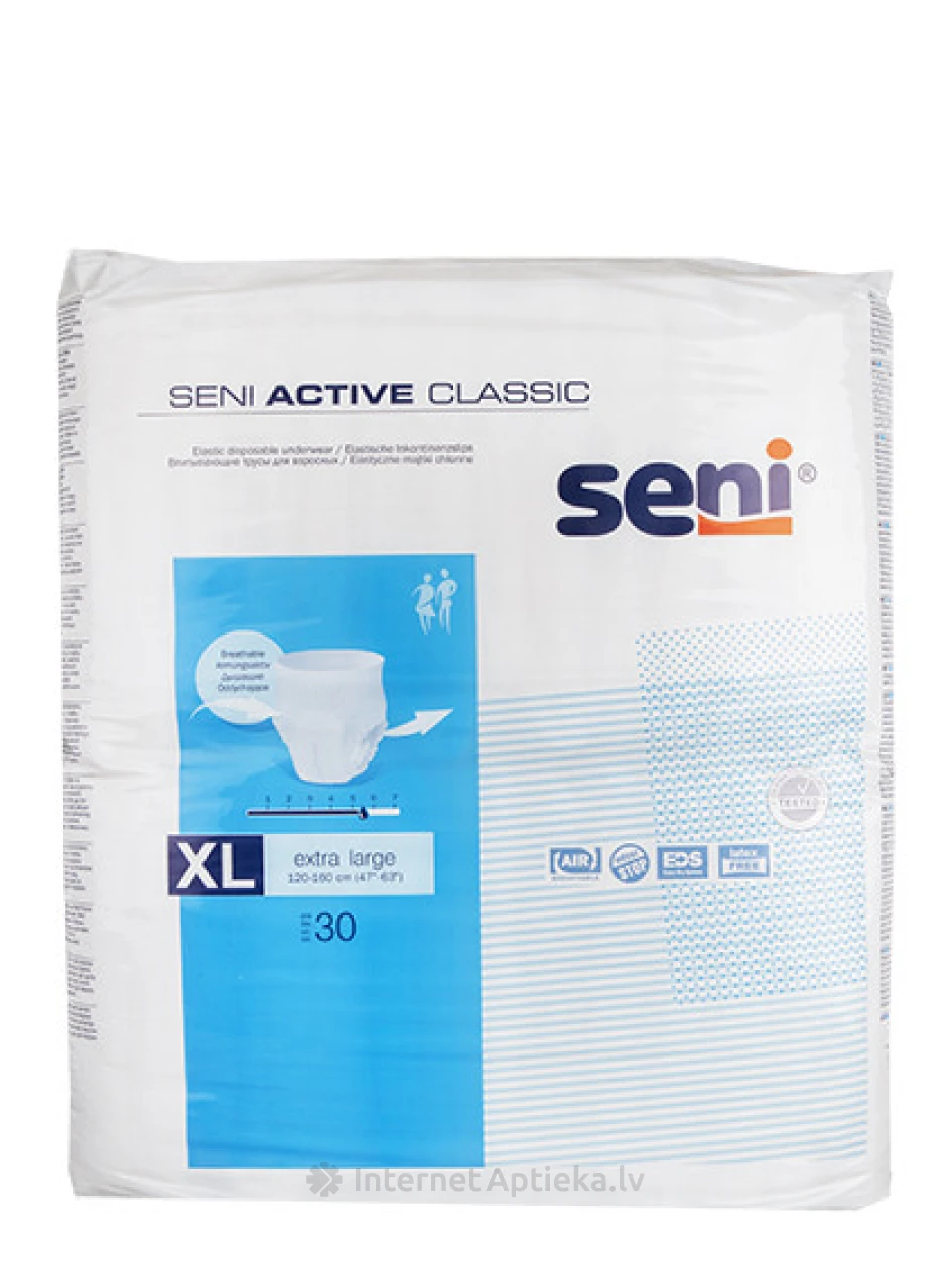 Seni Active Classic aluspüksid, XL, 30 tk. | internetaptieka.lv