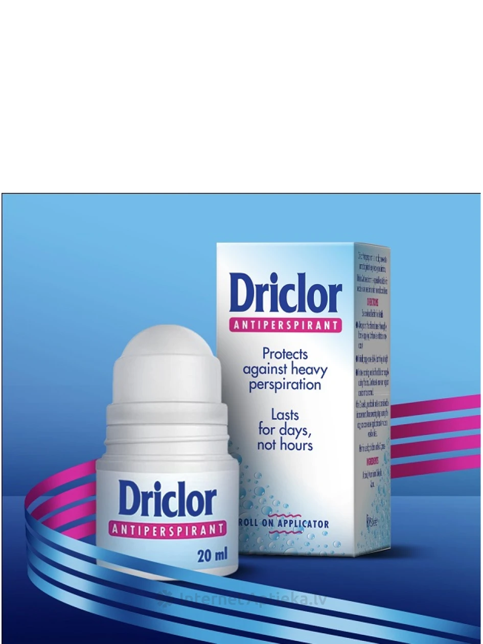 Driclor pretsviedru dezodorants, 20 ml | internetaptieka.lv