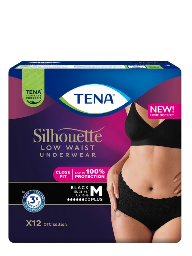 TENA Silhouette Pants Plus Noir M, 12 gb. | internetaptieka.lv