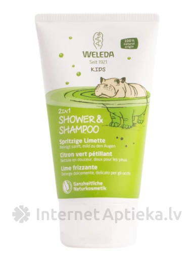 Weleda Kids laimiga šampoon ja dušigeel lastele, 150 ml | internetaptieka.lv