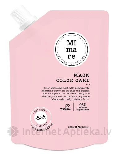 Mimare Krāsu aizsargājoša maska ar granātābolu, 200 ml | internetaptieka.lv