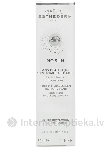 Средство для ухода за кожей лица No Sun с высокой степенью защиты в случае непереносимости солнца., 50 мл | internetaptieka.lv