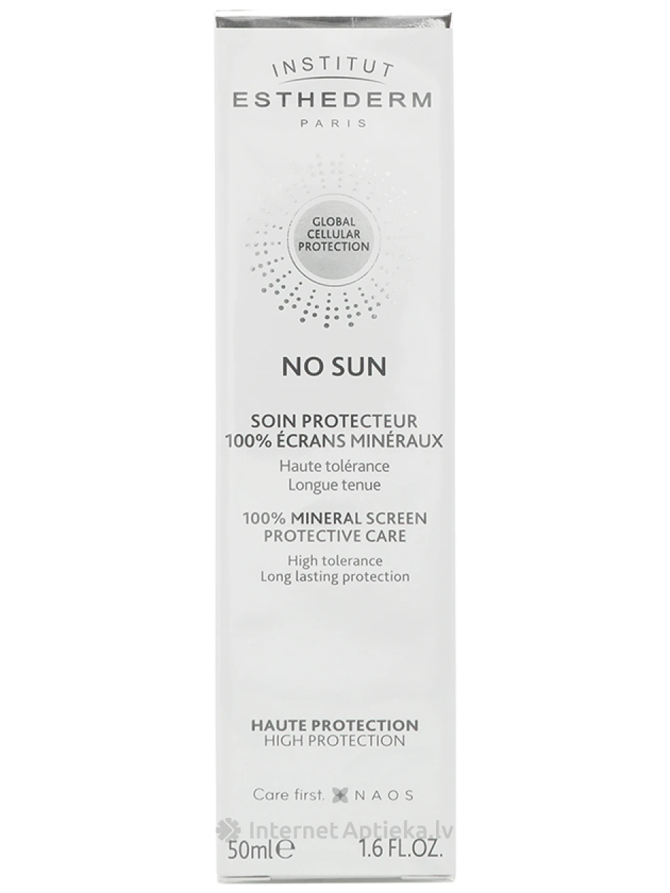 Средство для ухода за кожей лица No Sun с высокой степенью защиты в случае непереносимости солнца., 50 мл | internetaptieka.lv