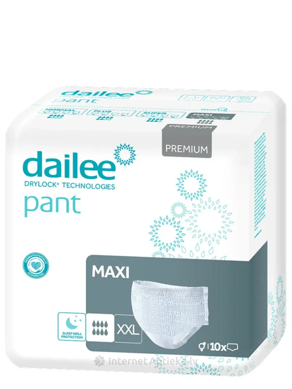 Dailee Pant Premium Maxi XXL täiskasvanute mähkmed, 10 tk. | internetaptieka.lv