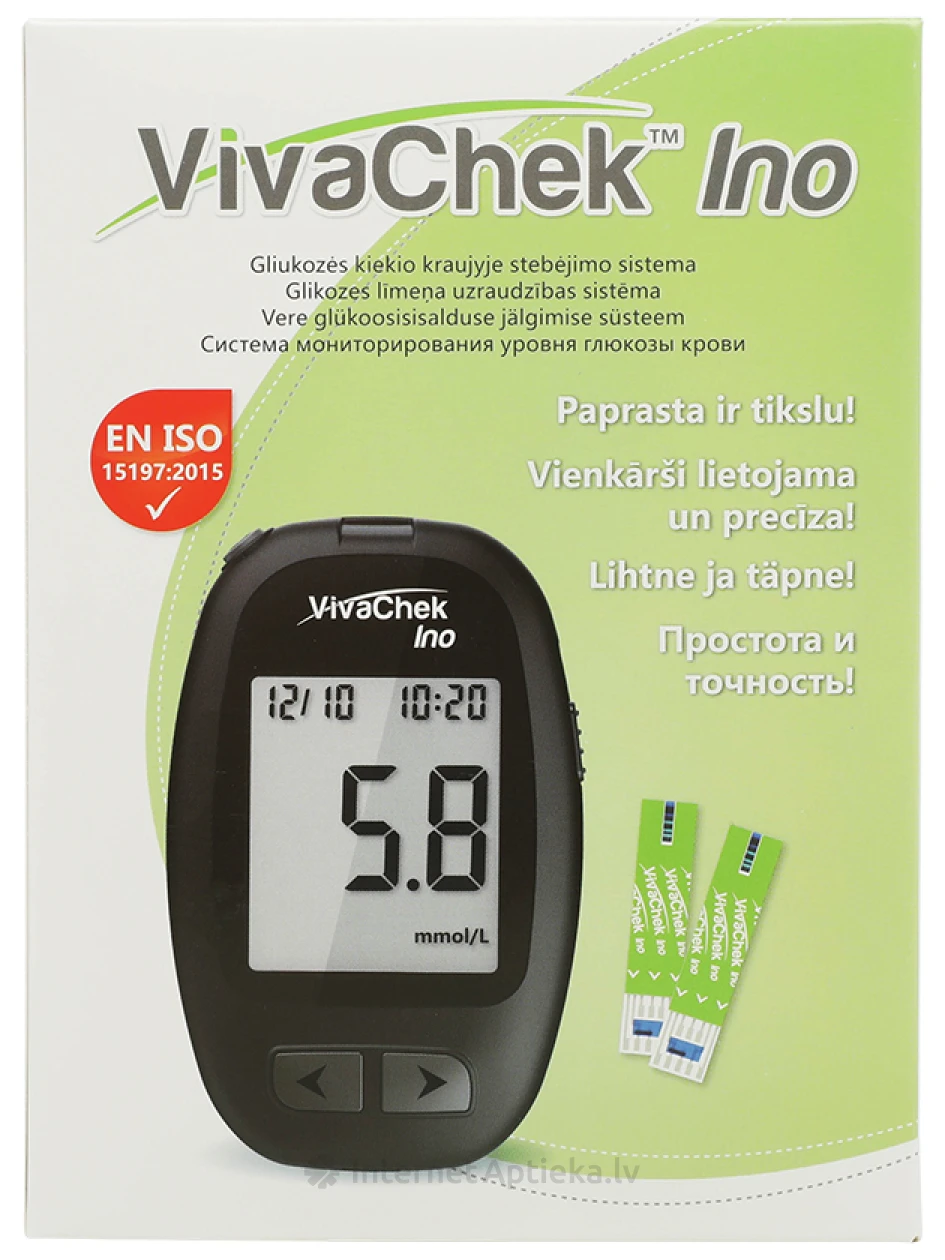 Glükomeeter Vivachek Ino süsteem, 1 tk. | internetaptieka.lv