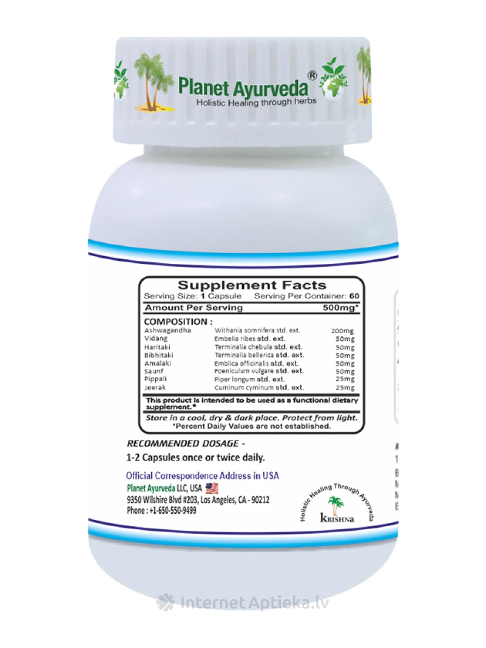 Planet Ayurveda® Weight Gain Formula, 60 kapsulas | internetaptieka.lv