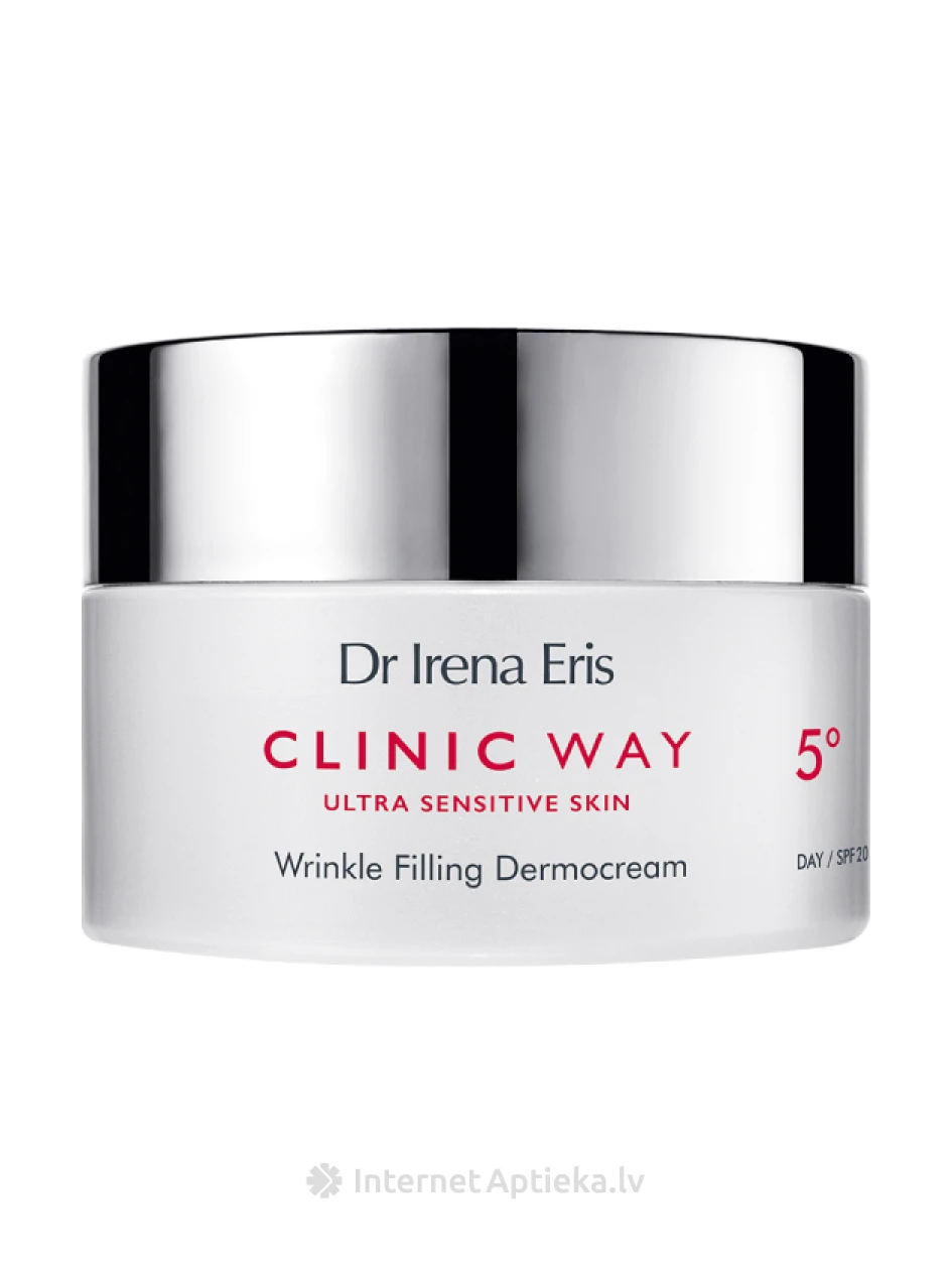 Clinic Way 5 Lipiide täitev näo- ja silmaümbruse päevakreem SPF 20-ga, 50 ml | internetaptieka.lv